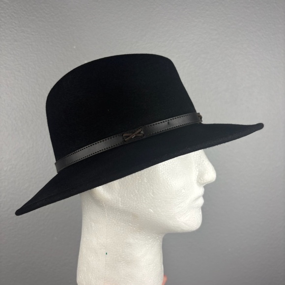 Pendleton Black 100% Wool Fedora Hat - Picture 2 of 12